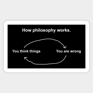 How philosophy works. Sticker